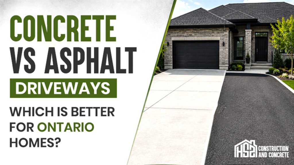 Concrete vs Asphalt Driveways: Which Is Better for Ontario Homes?