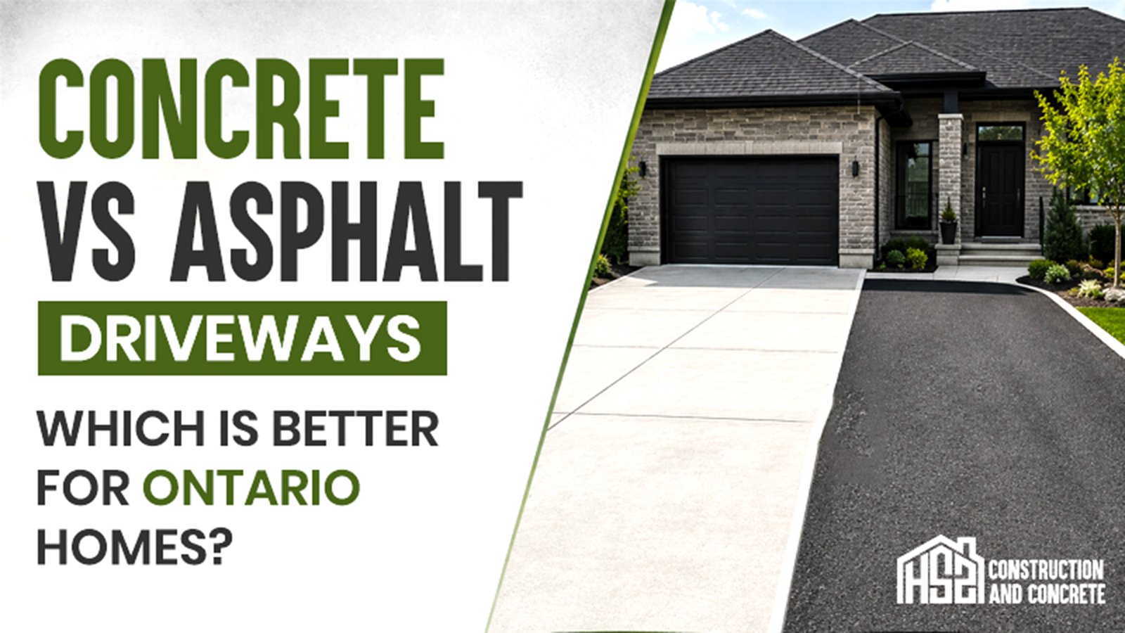 Concrete vs Asphalt Driveways