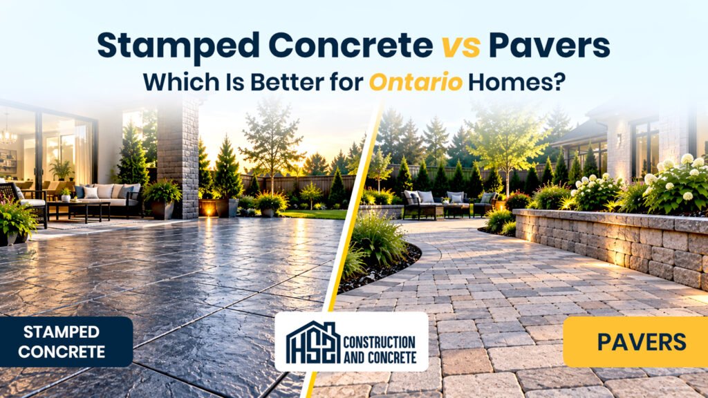Stamped Concrete vs Pavers: Which Is Better for Ontario Homes?